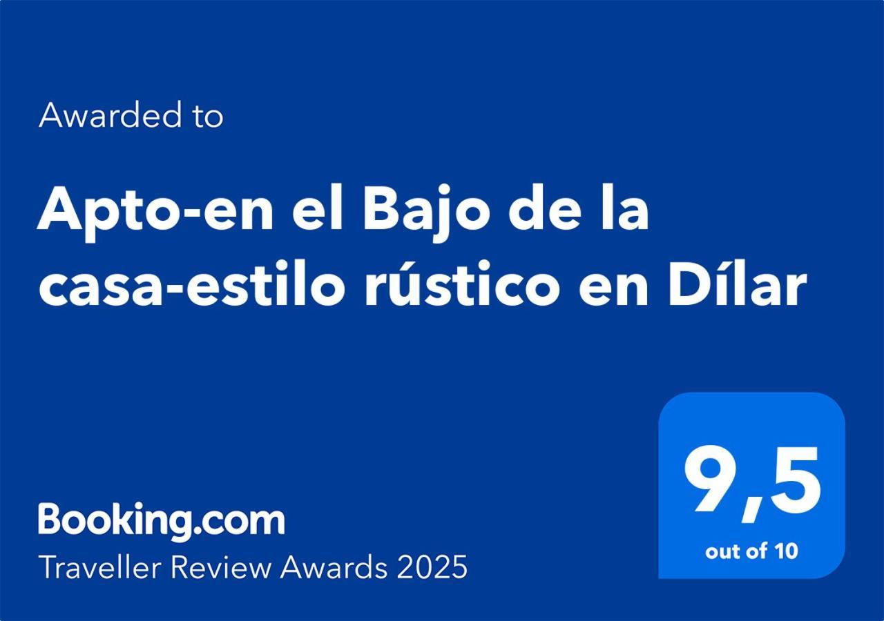 Apto-En El Bajo De La Casa-Estilo Rustico En Dilar Ngoại thất bức ảnh